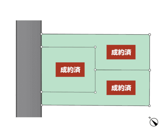 小川3区画 販売状況(2020年8月現在)